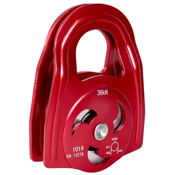 

Pulley 36Kn Rescue Rope Pulley Rigging Rock Climbing Rescue Survival Equipment