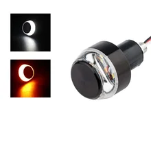 Светодиодный указатель поворота мотоцикла ручка торцевой индикатор мигалка универсальная защита боковой маркер мигалка лампа
