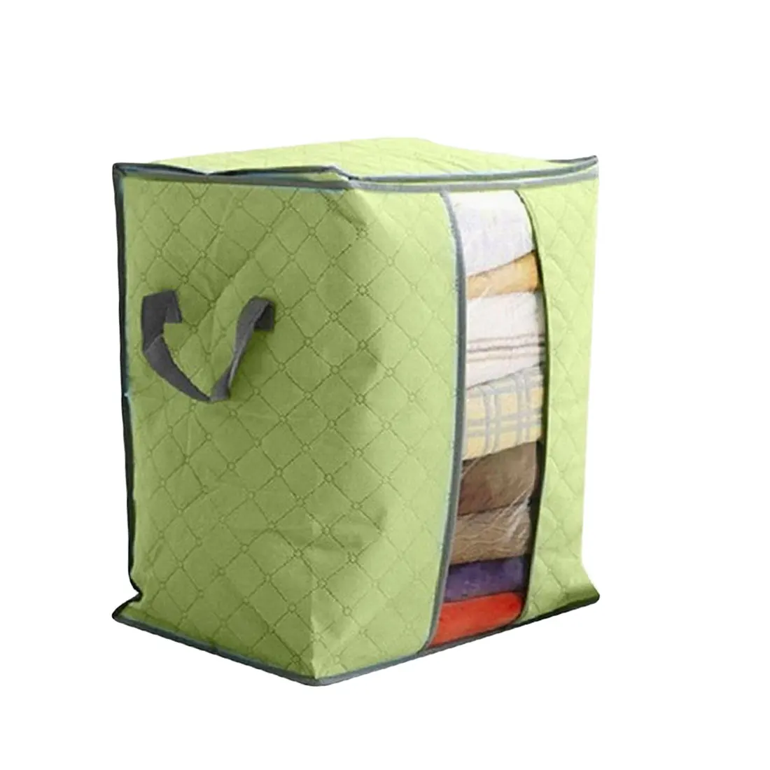Portable non-woven Quilt Storage Bag Collapsible Plus Size Blanket clothes Container Storage bag Organizer