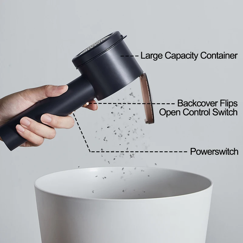 ZHIBAI Electric Lint Remover for Clothing Universal USB Clothes Fuzz Pellet 5-Speed Adjustment Charge Fabric Shaver Removes