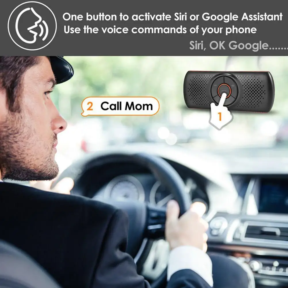Автомобильный беспроводной Bluetooth 4,2 приемник динамик MP3 музыкальный плеер потоковый аудио стерео адаптер с микрофоном автомобильный комплект для громкой связи