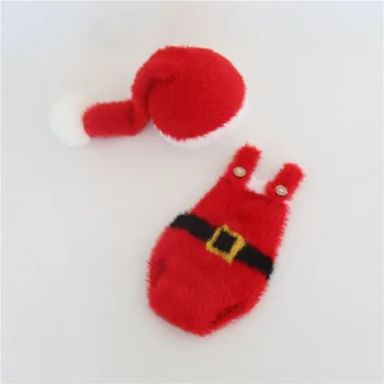 

Red Photography Prop Outfit Knitted Baby Pixie Hat Newborn Photo Prop Christmas Outfit Crochet Newborn Clothes Cute Baby Diaper