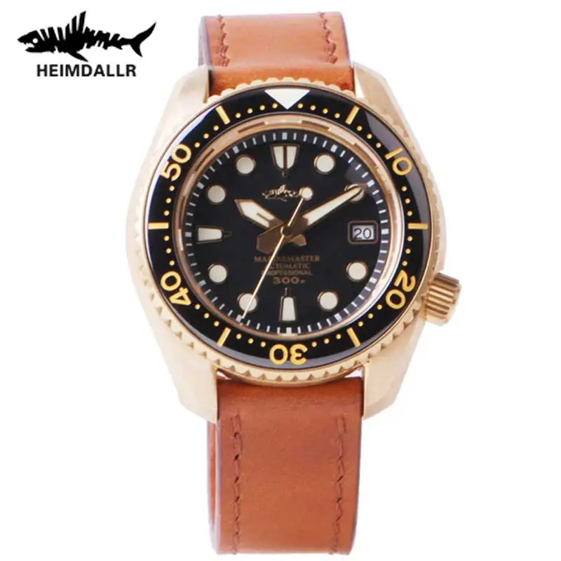 HEIMDALLR Lord Of The Sea SDBX Diver Bronze Watches NH35 Automatic Mechanical Watch Men Sapphire Crystal C3 Luminous Dive Watch