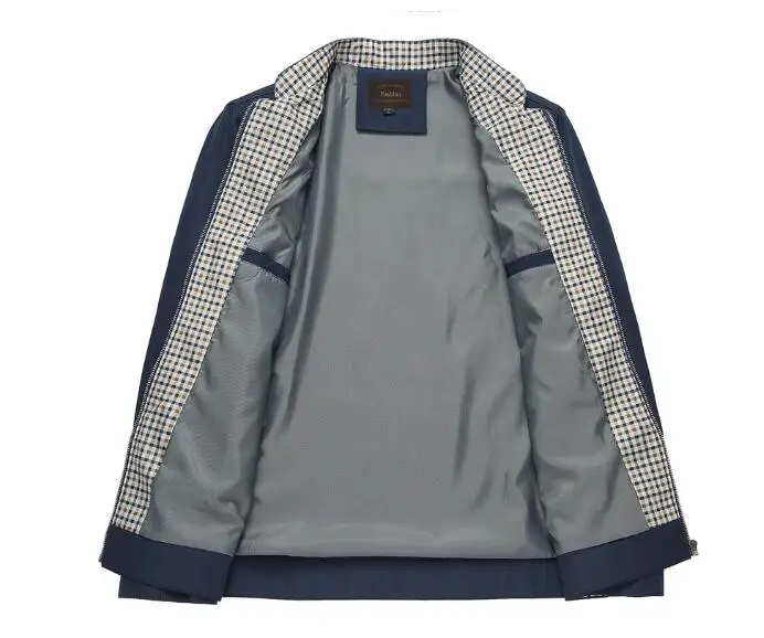Vogue Tide хорошая деловая мужская куртка на молнии пальто весна осень стоячий воротник размера плюс тонкий карман на молнии куртки