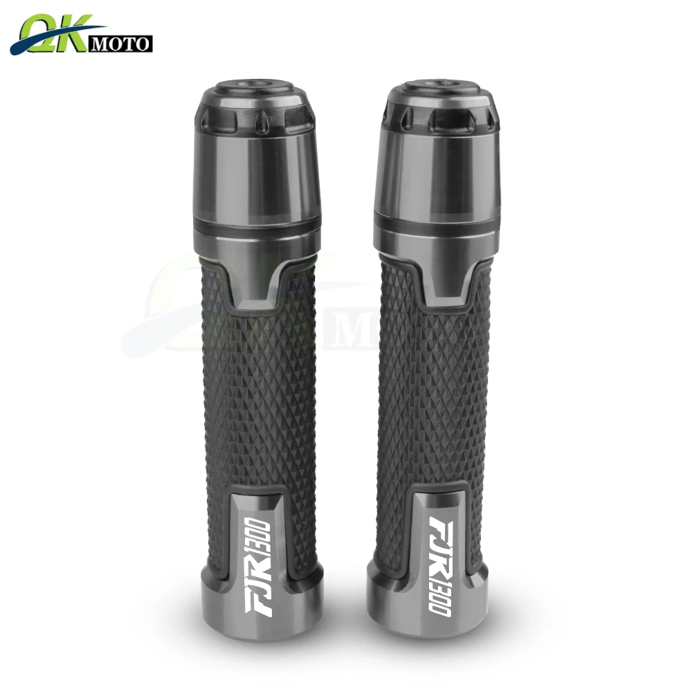 Аксессуары для мотоциклов 7/8 ''22 мм CNC алюминиевая рукоятка руля и ручка торцевой слайдер колпачок штекер для Yamaha TTR 1300 FJR1300 - Цвет: Серый