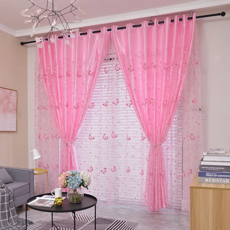 1pcs New Princess Wind Curtain Bedroom Living Room Bay Window Door
