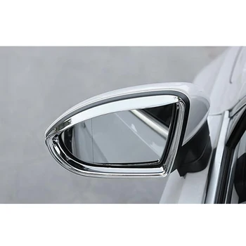 

ABS Car rearview mirror block rain eyebrow cover trim fit for Golf 7 MK7 2014 2015 accessories car styling