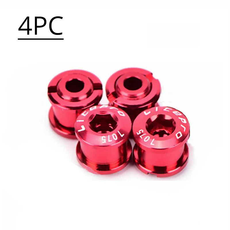 4pc Bolt Red 8.5mm FMFXTR 26T 38T цепь 104BCD 170 мм Crank 4 шт. 8,5 мм Болты MTB велосипедная система стальной горный велосипед запчасти дорожных велосипедов аксессуары - Цвет: 4pc Bolt Red 8.5mm