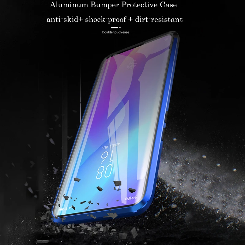 10 шт. Магнитная Адсорбция металлическое Стекло чехол для Xiaomi mi CC 9 9E 8 до 9 лет 6X A2 A3 Lite F1 Red mi Note 7 K20 Pro 7A CC9 двойной