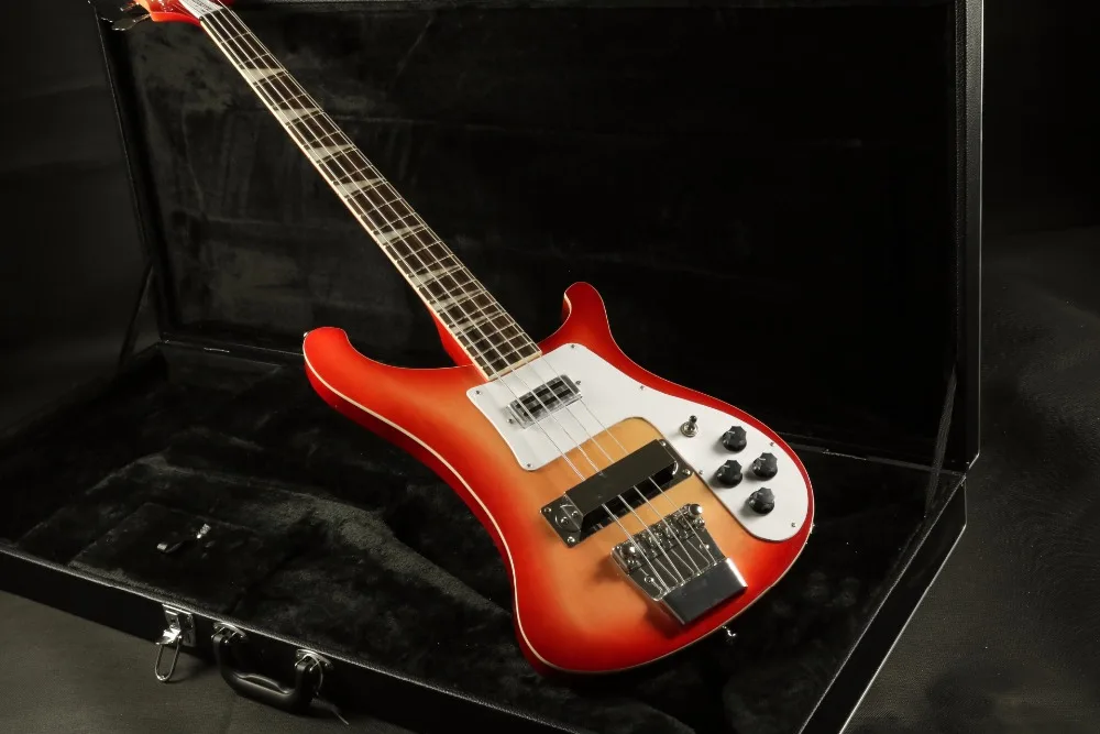 4 струны для гитары Ricken-Bucker электрическая бас-гитара Cherry Burst цвет, высокое качество, хорошее оборудование, хорошая отделка