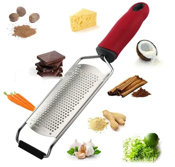 

Multi-function Cheese Grater Stainless Steel Long Handle Lemon Zester Vegetable Fruit Peeler Chocolate Cutter Dessert Tool LA429