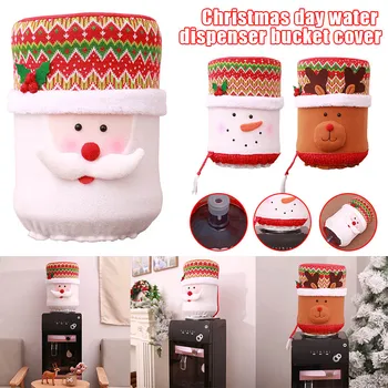 

Christmas 5 Gallon Water Dispenser Bottle Cover Santa/Elk/Snowman Home Kitchen Decor Drop Shipping