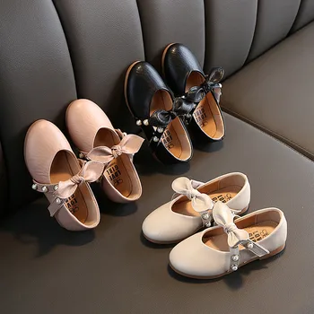 

2020 Toddler Kids Baby Girls Shoes Butterfly-kont Princess Shoes Pearl Casual Shoes kids shoes детская обувь#G20