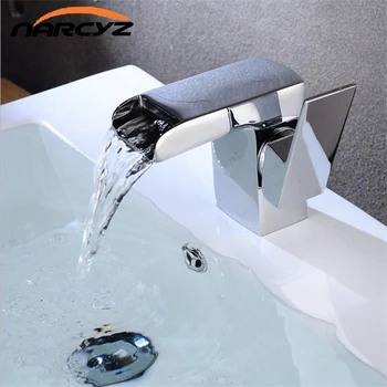 

Basin Faucet Waterfull Single Handle Hole Gold Faucet Basin Taps Deck Vintage Wash Hot and Cold Mixer Tap Crane XT571