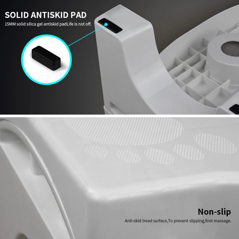 Foldable Plastic Footstool Bathroom Anti Constipation For Kids Squatting Stool Toilet(no Air Freshener