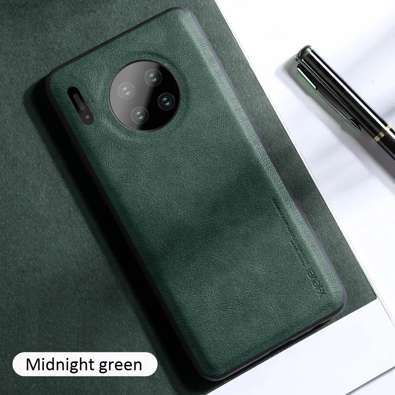 Midnight green X-Level Винтажный чехол для huawei mate 30 Pro Ретро X Level кожаный защитный чехол - Цвет: Midnight green