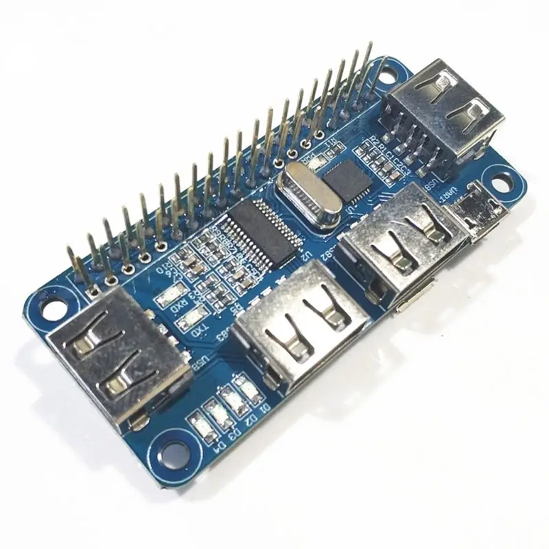 1 комплект usb-хаб Плата расширения макетная плата для Raspberry Zero/Zero W/3B+ комплект