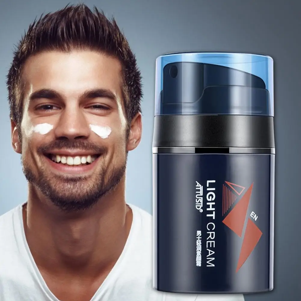 Special Chance of  Men' s Light Face Cream Oil Control Moisturizing Waterproof Acne Dark Circles Covering BB Cream Rem