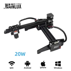 Wainlux JL4 – graveur Laser 20W WIFI USB CNC, Machine à graver, bricolage de marque de Logo, imprimante de découpe 