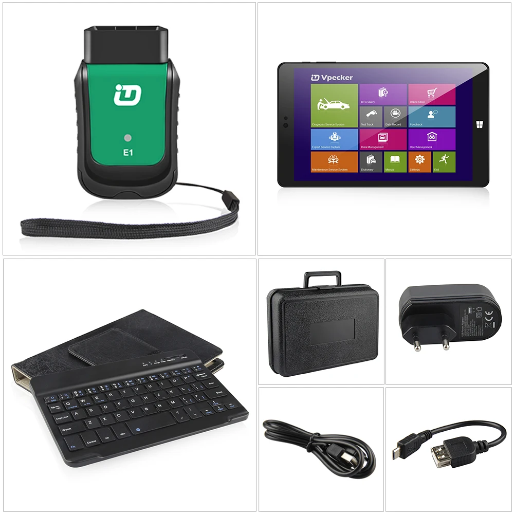 Новейший сканер Vpecker Easydiag E1 OBD2 Wifi OBD 2 с полным диагностическим инструментом Tablet