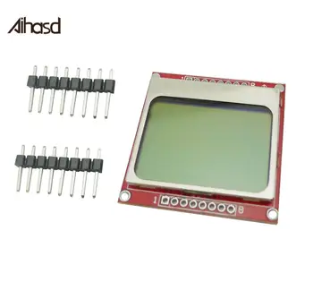 

5110 Red LCD Module With White Backlight RED PCB For Arduino