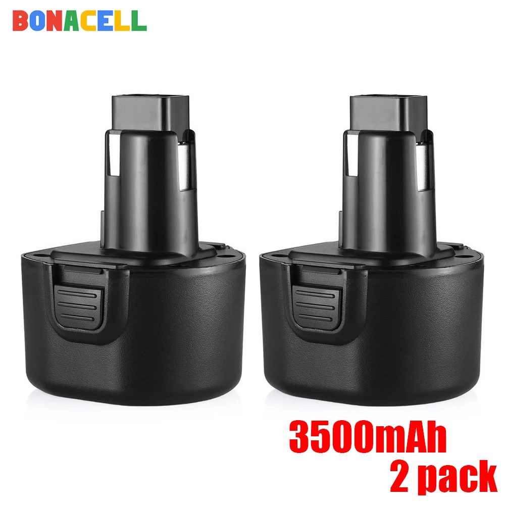 Bonacell 9,6 V 3500 мА/ч, PS120 батарея для BLACK&DECKER BTP1056 A9251 PS120 PS310 PS3350 CD9600 - Цвет: 3500mAh 2Pack