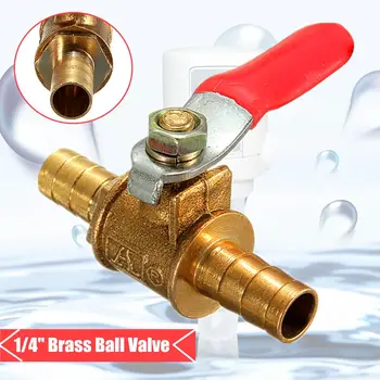 

1/4'' Full Port Plumbing Fixing 8mm Crimp Shut-off Valves Brass Air Female-Female Ball Valves