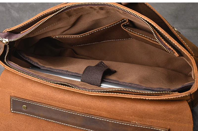 Винтажные кожаные мужские сумки Классическая сумка для ноутбука мужской