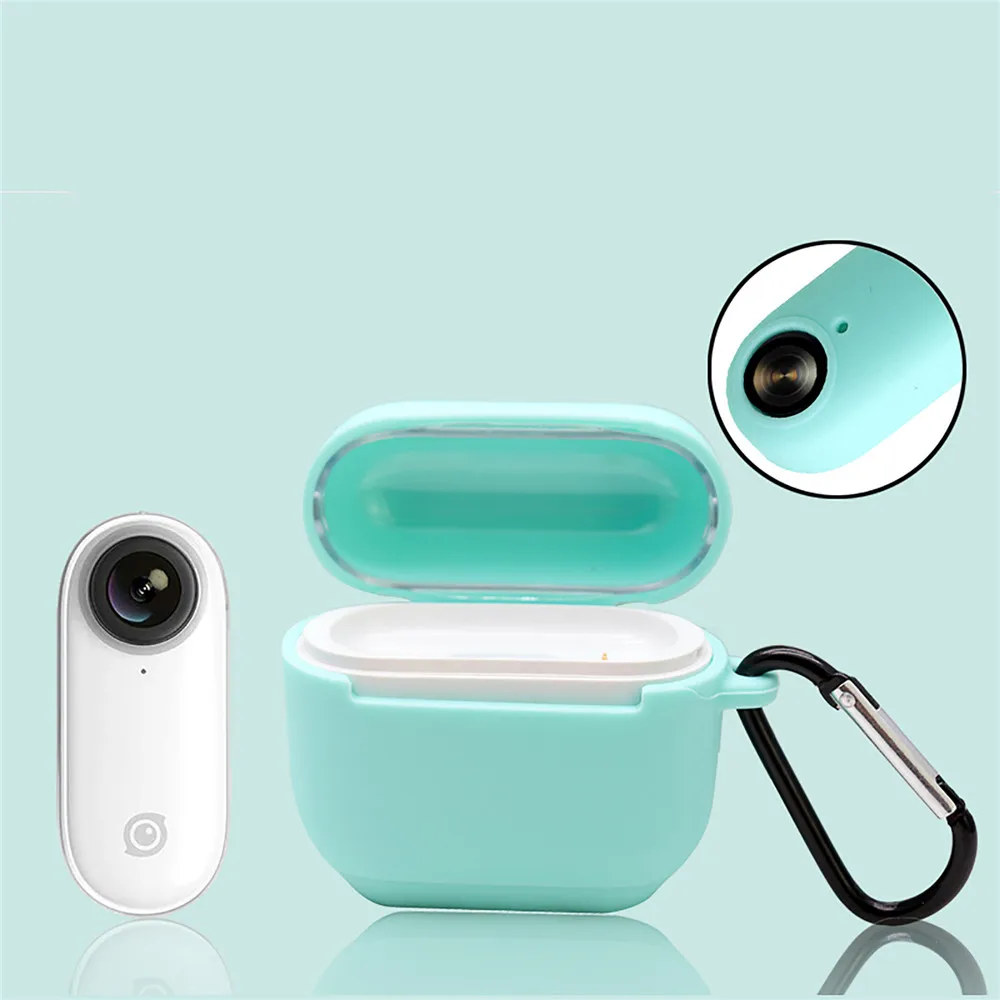 Мягкий силиконовый защитный чехол для Insta 360 Go аксессуары для экшн-камеры коробка для зарядки противоударный чехол-сумка с пряжкой