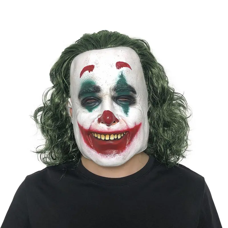 

Halloween Horror Clown Mask for Masquerade Party Latex Full Face Masks Props The Purge Election Dress Up Party Mask for Adult