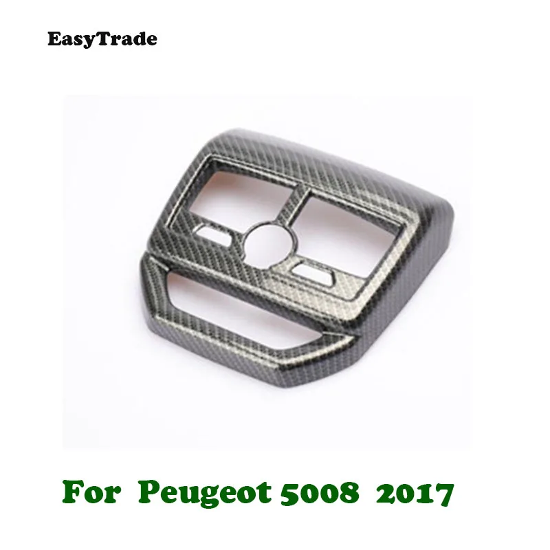 Аксессуары для peugeot 5008,, автомобильная задняя часть, кондиционеры на выходе, рамка, отделка из углеродного волокна, защита от ударов, наклейки, аксессуары