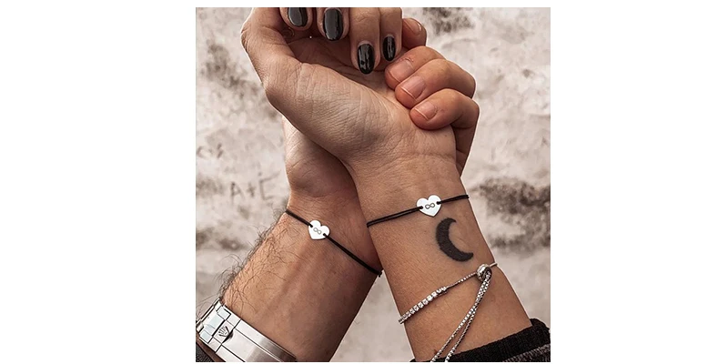 Bracelets Distance Personnalisé pour Couple