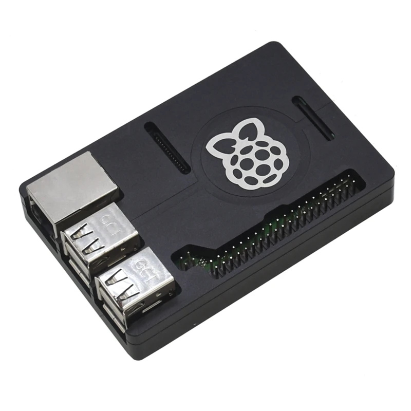 3 в 1 для Raspberry Pi 3 Model B+(Plus)+ алюминиевый корпус с ЧПУ+ 5 В 3A наборы адаптеров питания Eu Plug