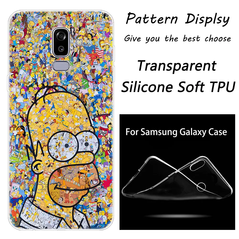 Мягкий силиконовый чехол для телефона The Simpsons для samsung Galaxy J8 J6 J4 J2 Pro Core J6 J7 Prime J3 J5 ЕС J4 плюс Чехол - Цвет: 008