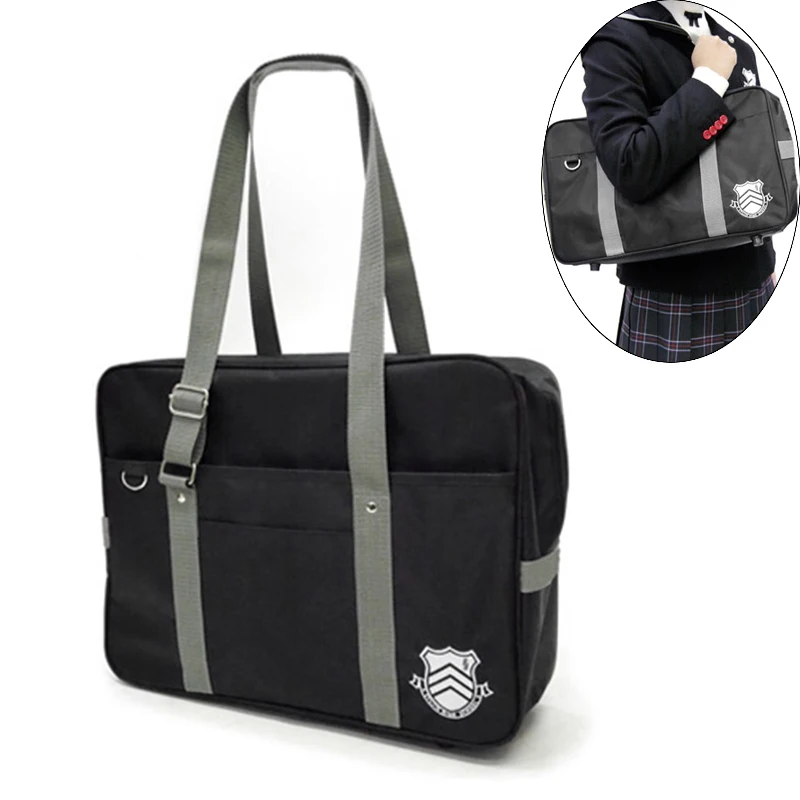 

Anime Persona 5 JK Shoulder Bag P5 Cosplay Prop Akira Kurusu Jokerr High School Bags oxford Messenger Student