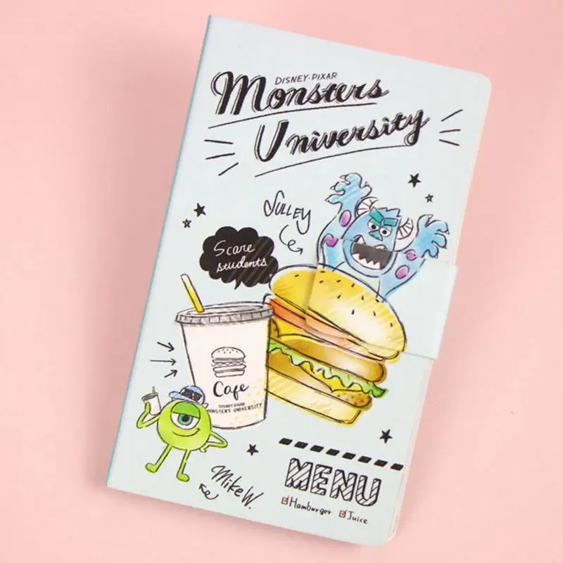 

1 Pc new cute Cartoon Monsters Memo Pads Diary Pocket Notepad figure toys for Student supplies Office notebook