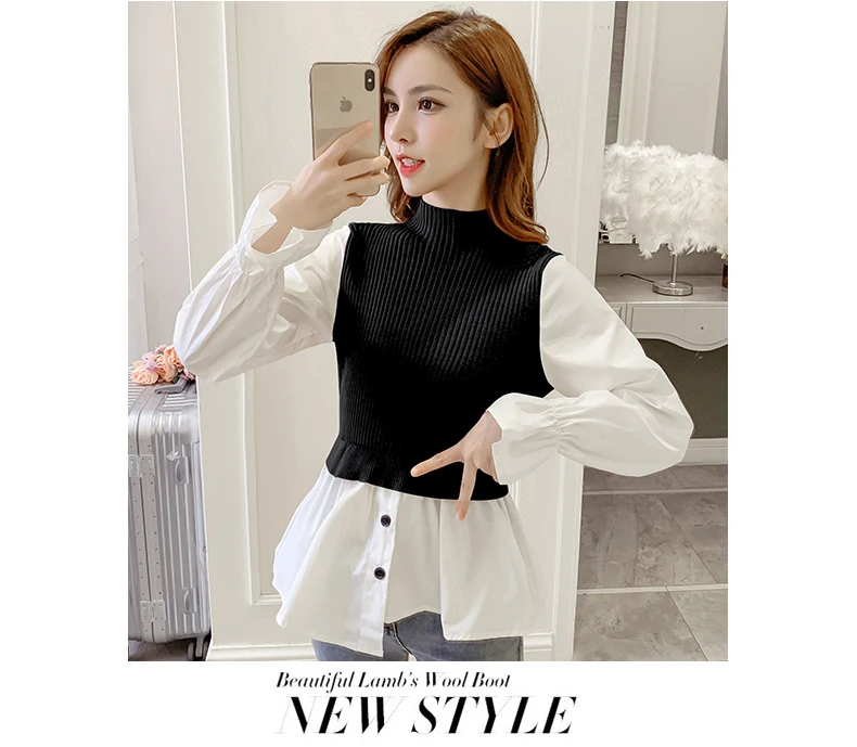 2018-spring-winter-new-Korean-small-fresh-students-sweet-long-sleeved-Beaded-shirt-sweater-women-sweater