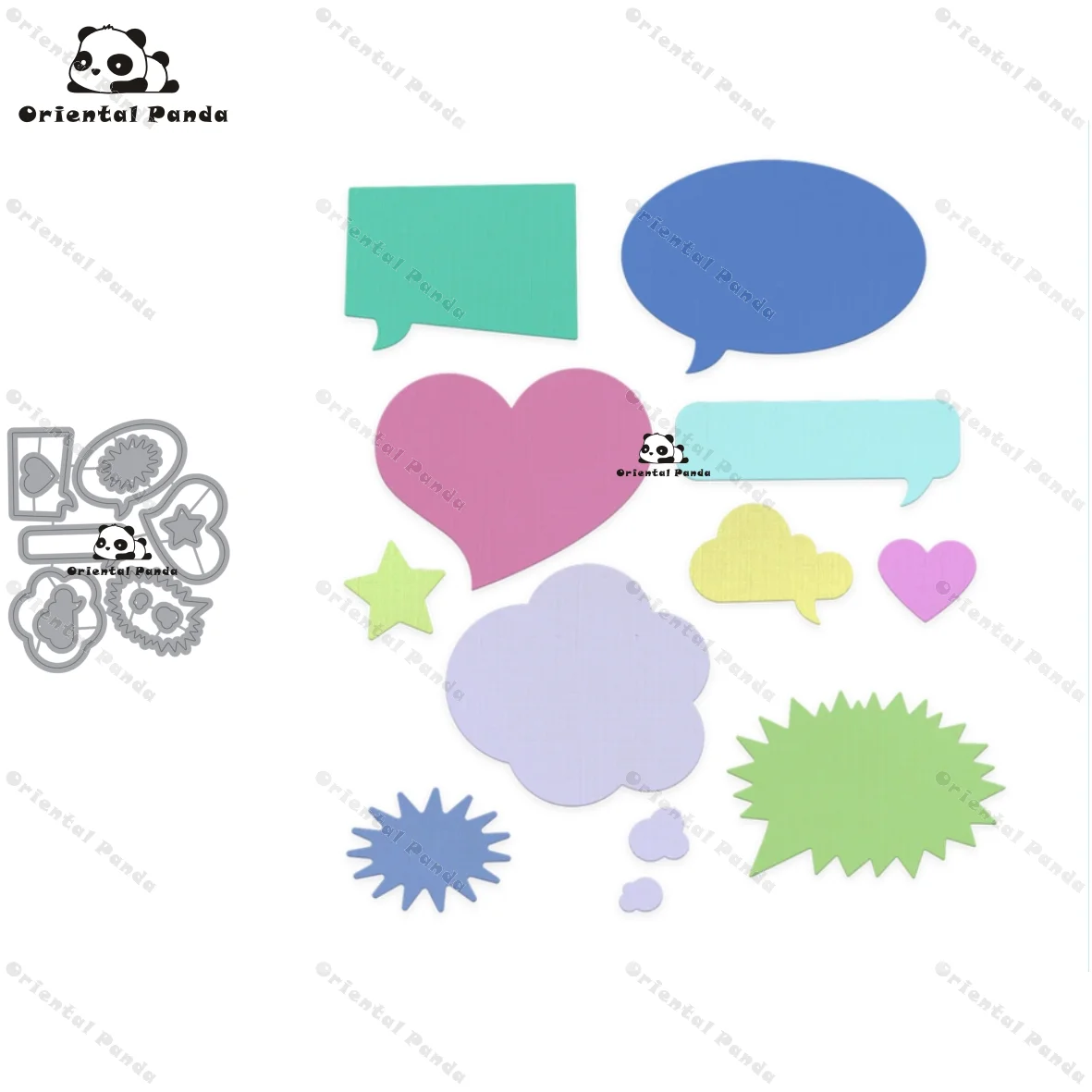 Новые штампы для 2020 Chat bubbles металлические резные diy фотоальбом режущие трафарет