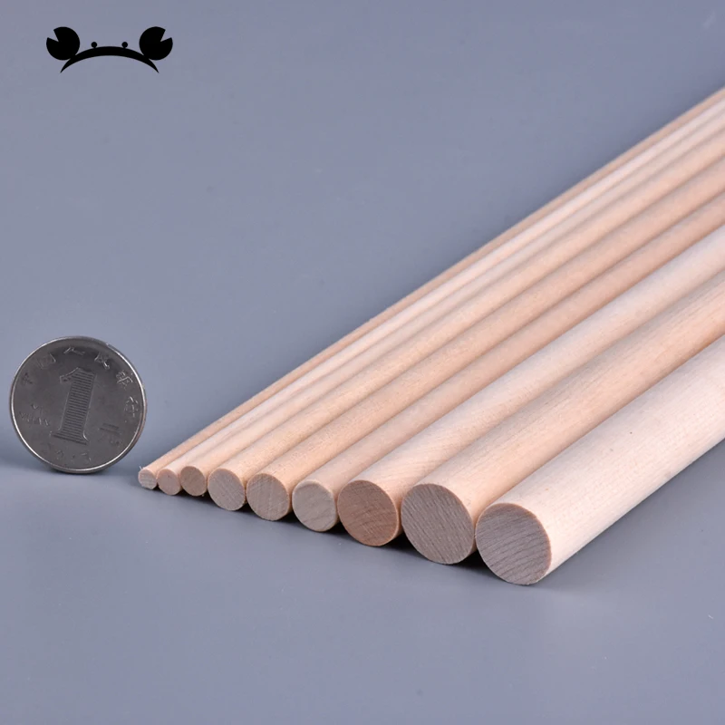 5pcs/10pcs Birch Wood Cylindrical Log Stick Round Rods Diy Handmade