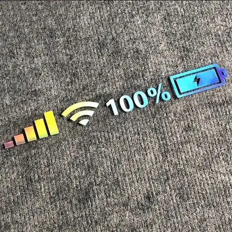 accessories Personalized decoration windshield sticker sticker signal WiFi power mobile phone logo modification sticker car