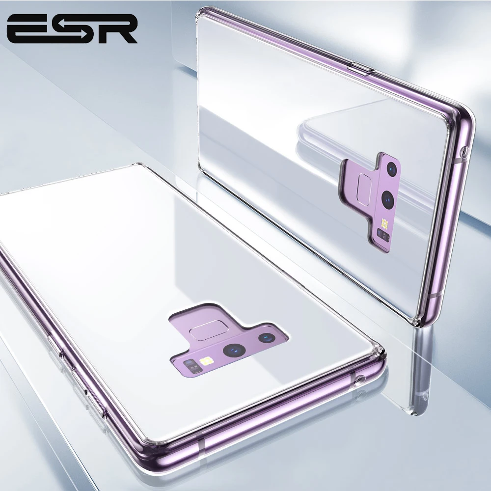 ESR Super Tough Tempered Glass Case for Samsung Galaxy Note 9 Case Cover Phone Bumper For Samsung Note 9 Mobile Phone Accessory ESR Super Tough Tempered Glass Case for Samsung Galaxy Note 9 Case Cover Phone Bumper For Samsung Note 9 Mobile Phone Accessory