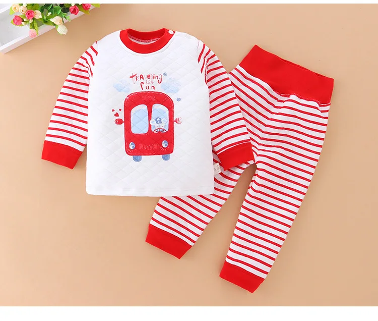 Joy Bear/детское нижнее белье; трехслойный теплый костюм