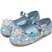 Новинка; Весенняя детская обувь принцессы; обувь для девочек с блестками для свадебной вечеринки; детская модельная обувь для девочек; школьные сандалии; европейские размеры 22-36