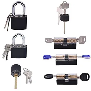 

Transparent Cutaway Locks Inside View Practice Padlock Visible View Lock Training Skill Locks Keyed Padlock014)