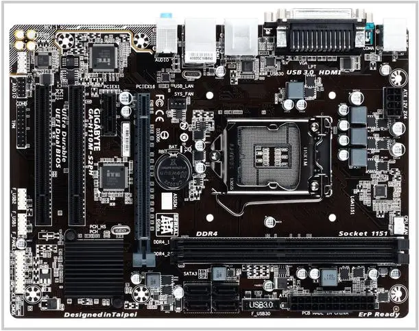 Для Gigabyte GA-H110M-S2PH DDR4 оригинальная б/у настольная материнская плата H110M-S2PH H110 LGA 1151