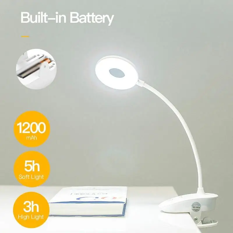  Desk Lamp USB LED Table Lamp 14 Led Table Lamp With Clip Bed Reading Book Light Led Desk Lamp Table - 4000052872896