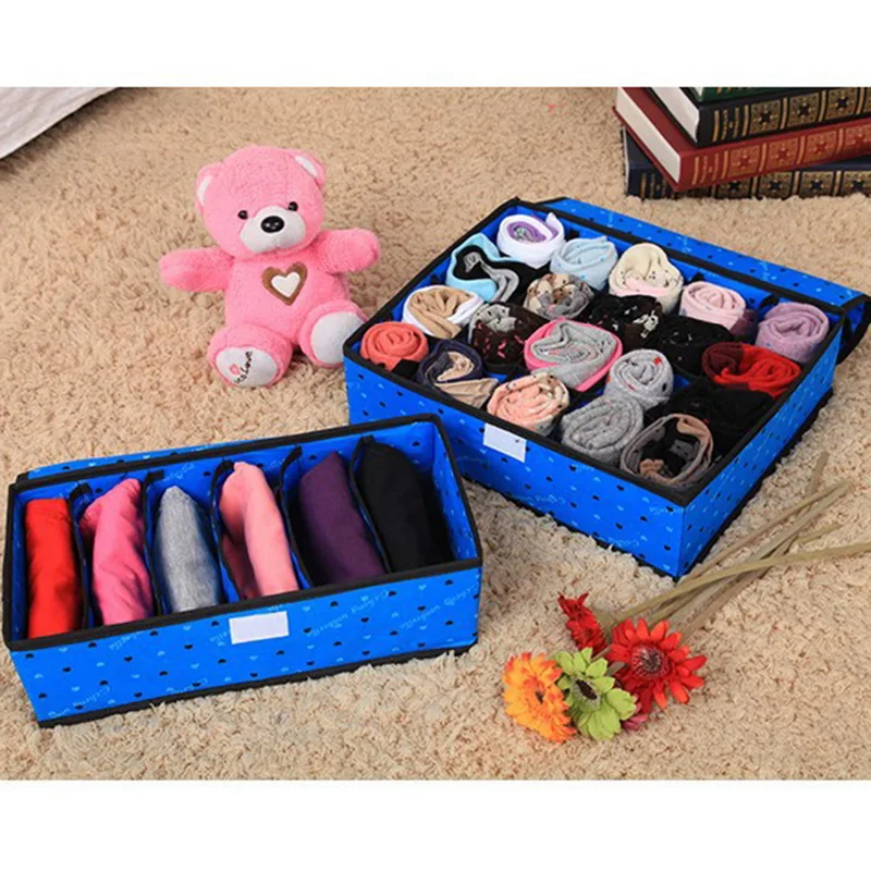 HIFUAR Multi-size Underwear Bras box Organizer Storage Boxes Scarfs Sock Divider Lidded Closet Boxes Accessories Wholesale