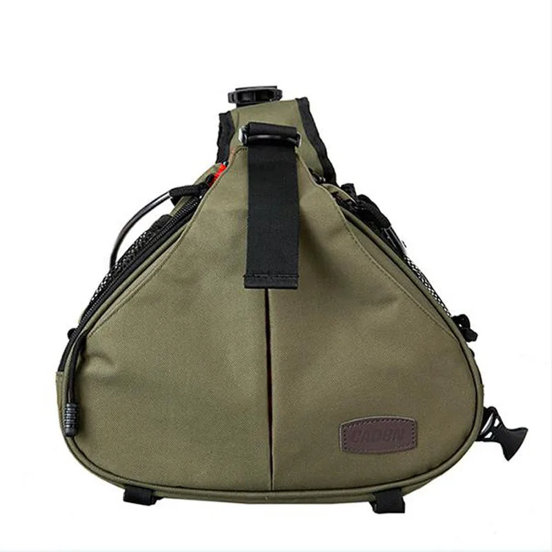 DSLR камера видео слинг через плечо холст водонепроницаемый мягкий для мужчин женщин сумка чехол для Canon Nikon sony - Цвет: Army Green K1