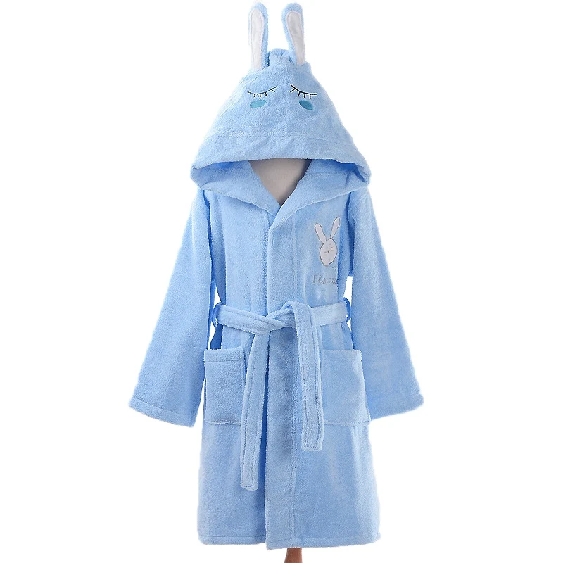 Kids Sleepwear Robe Lovely Kids Robe Hooded Toweling