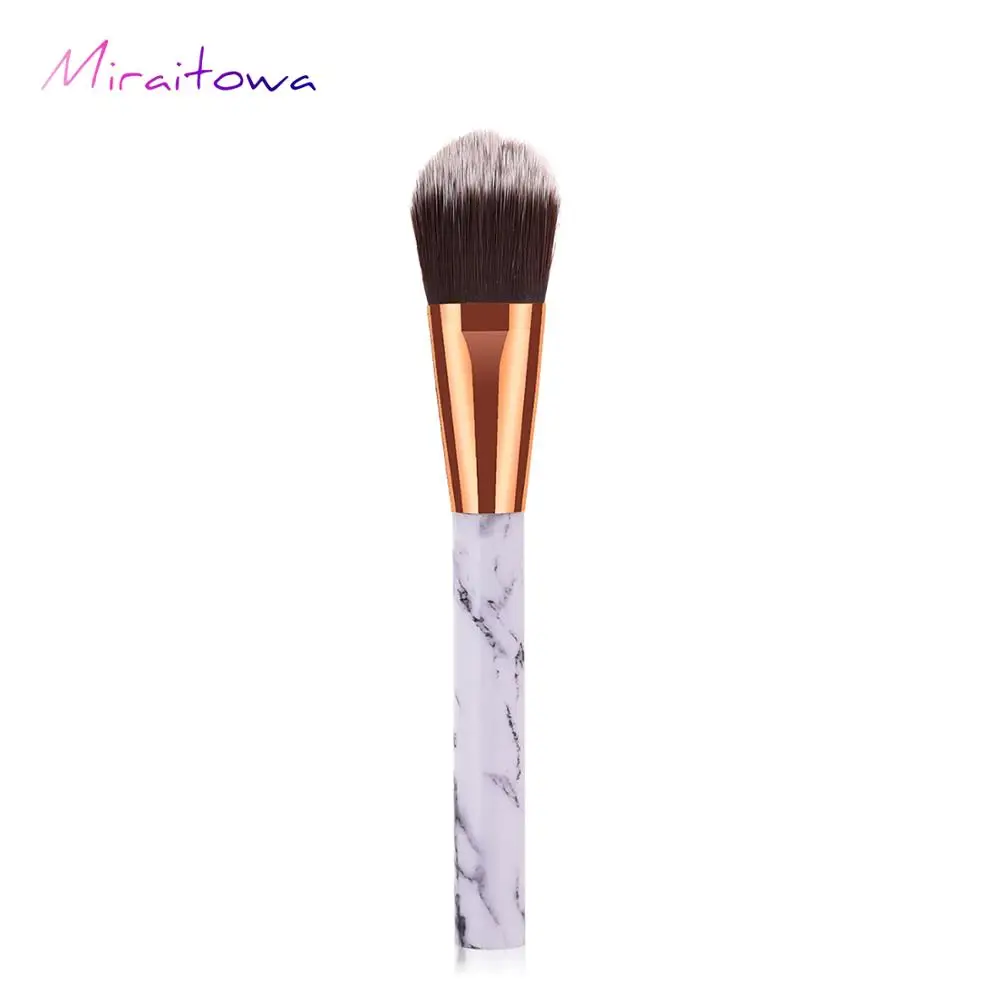Marbling Makeup Brushes Set Marble Pattern Brush Set Eye Shadow Concealer Beauty Make Up Brush Kit Cosmetic Tools - Handle Color: R-01-001